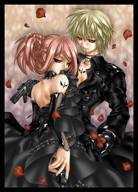 anime angel couples. gothic pics »
